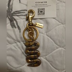 Coach Year Of The Snake Charm Brass